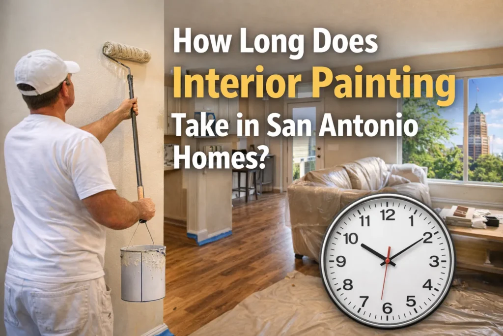 How Long Does Interior Painting Take in San Antonio Homes? 3 How Long Does Interior Painting Take in San Antonio Homes