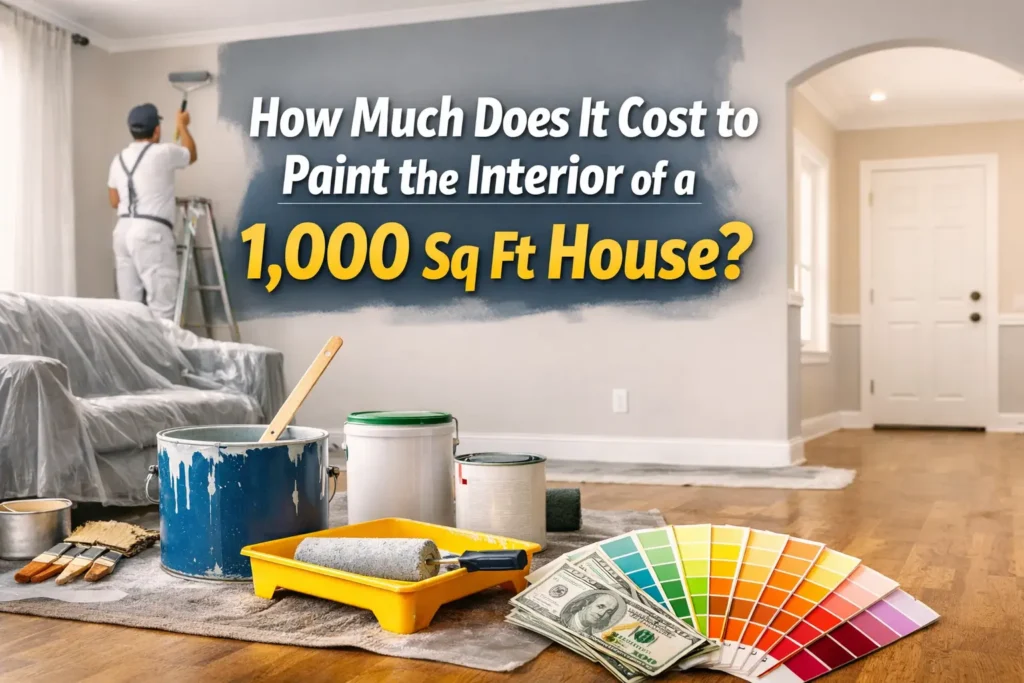 How much should it cost to paint the interior of a 1000 sq ft house
