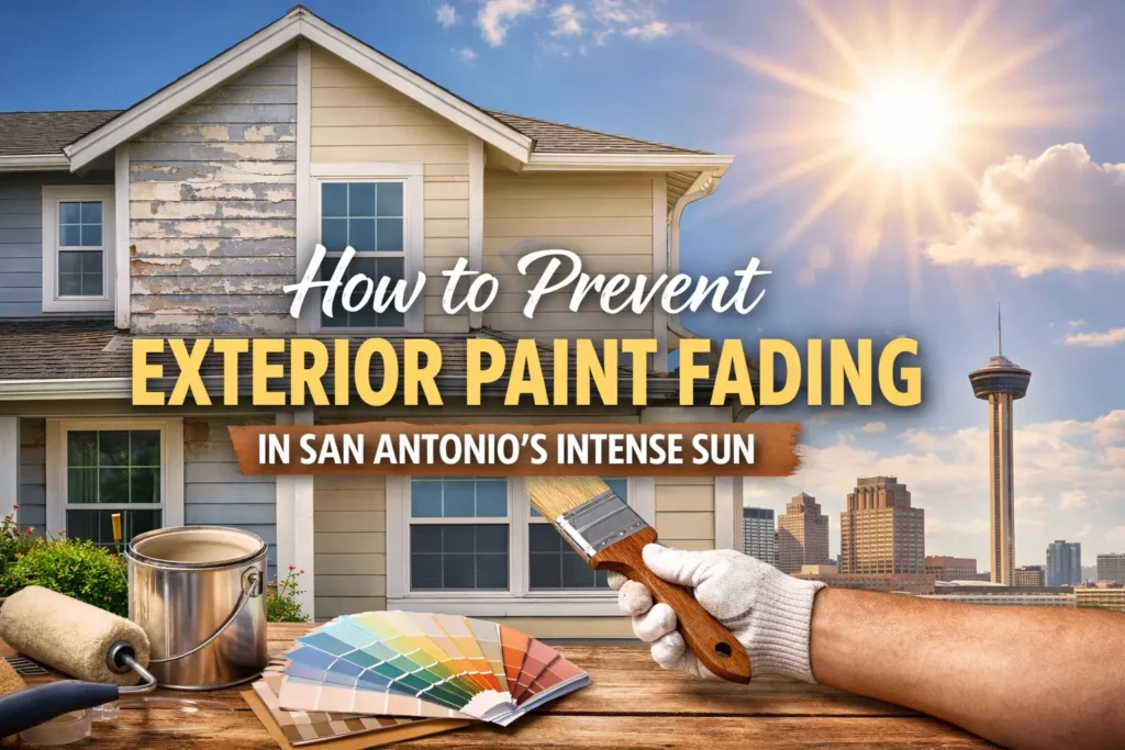 How to Prevent Exterior Paint from Fading in San Antonio’s Intense Sun